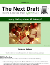 Cover of the Next Draft holiday card