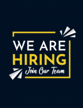 Sign that reads we are hiring, join our team.
