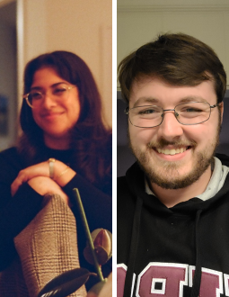 Photo of Sameena Sheriff on left and Casey Wagner on right.